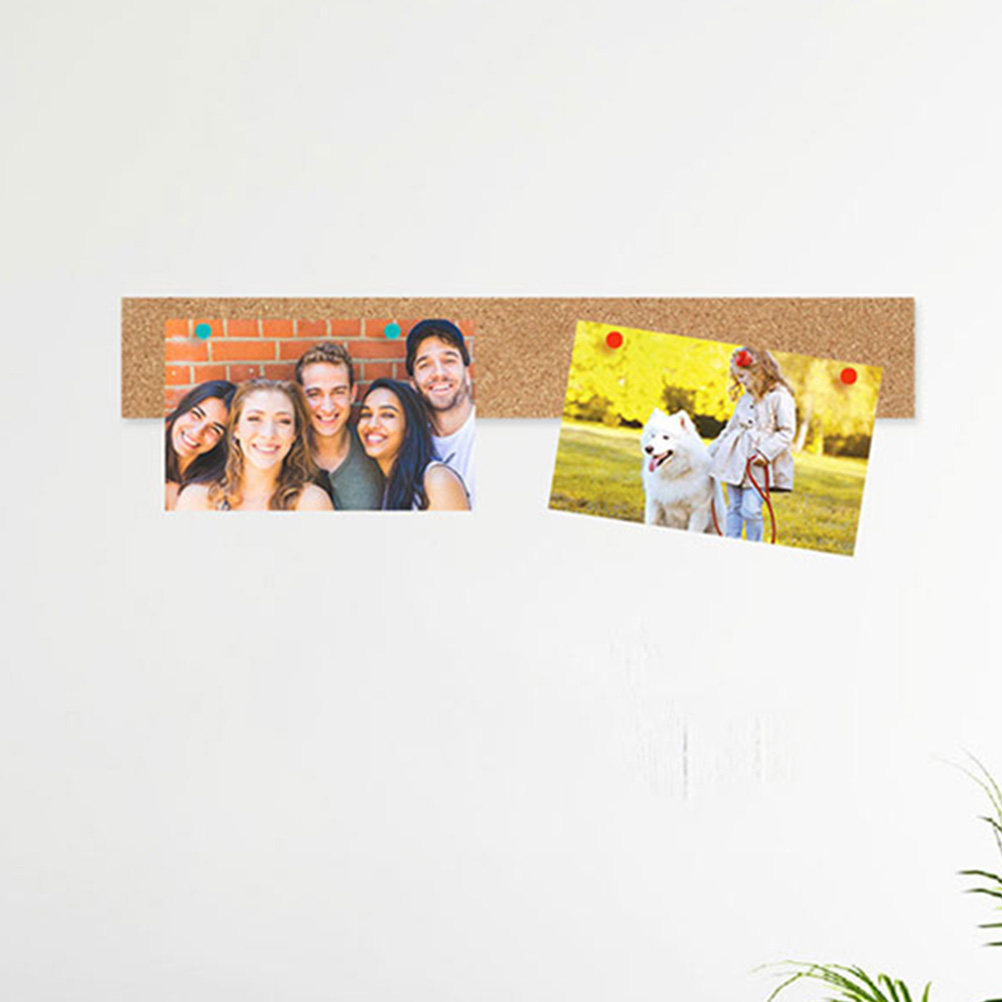 Bulletin Board Cork - 6Pcs Cork Strip Self-Adhesive Memo Board