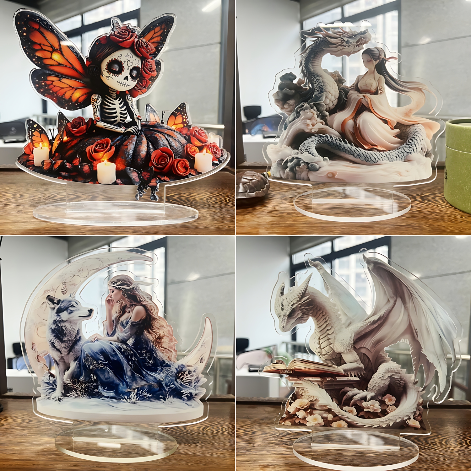 Two Tigers Statue,2D Flat Anim - Office Furniture Ideas 리뷰 및 가격