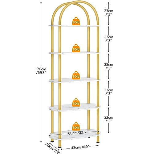 5 Tier Floor Standing Bookshel - Bookshelf 5 Tier 리뷰 및 가격