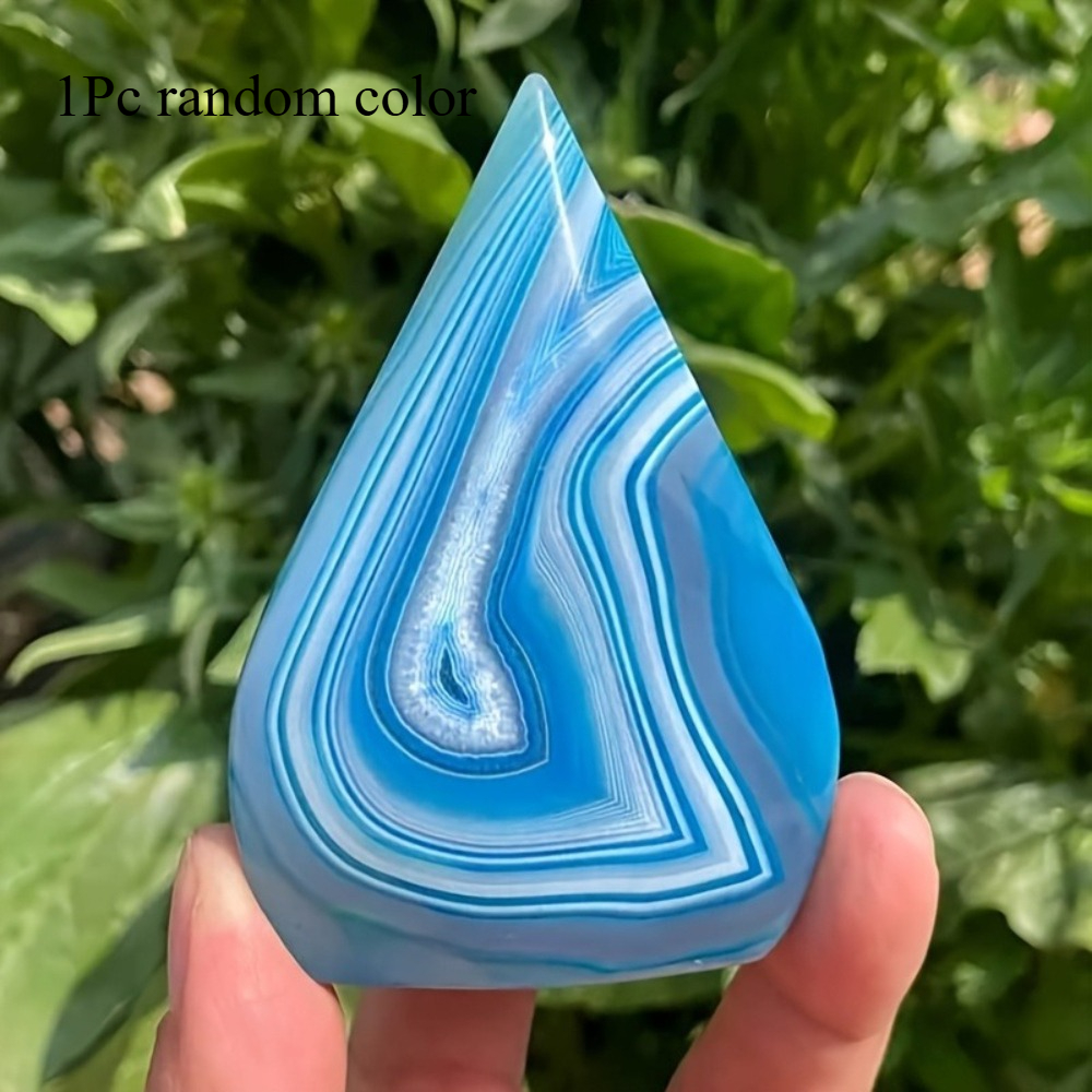1pc Teardrop Blue Agate Crysta - Office Furniture In China 리뷰 및 가격