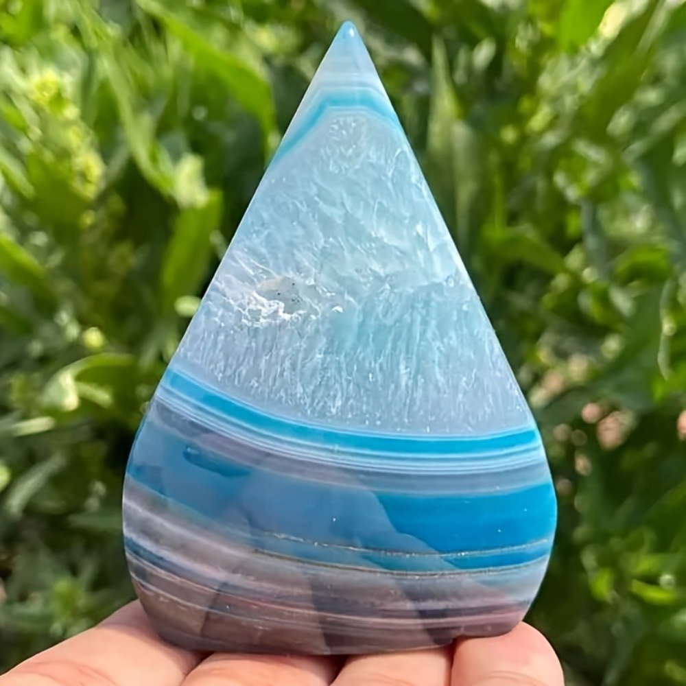 1pc Teardrop Blue Agate Crysta - Office Furniture In China 리뷰 및 가격