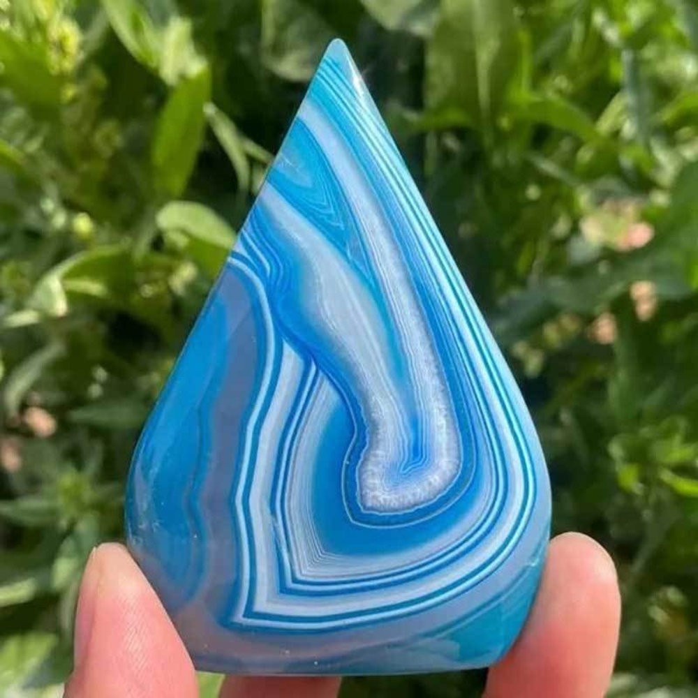 1pc Teardrop Blue Agate Crysta - Office Furniture In China 리뷰 및 가격
