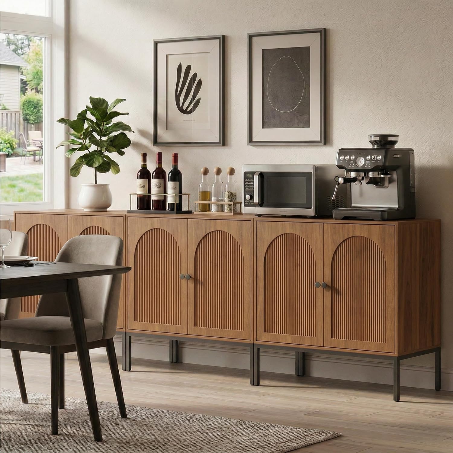 Extra Wide Walnut Sideboard Ca - Credenza Office Storage 리뷰 및 가격