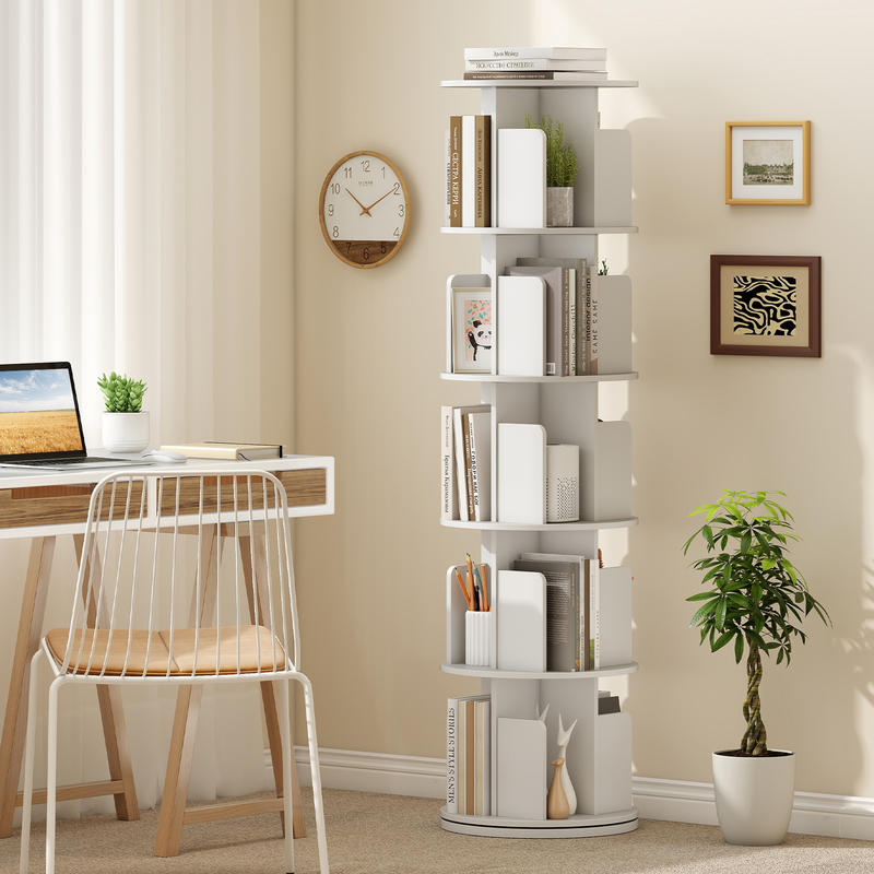 5-Tier Rotating Bookshelf 360° - Bookshelf 5 Tier 리뷰 및 가격