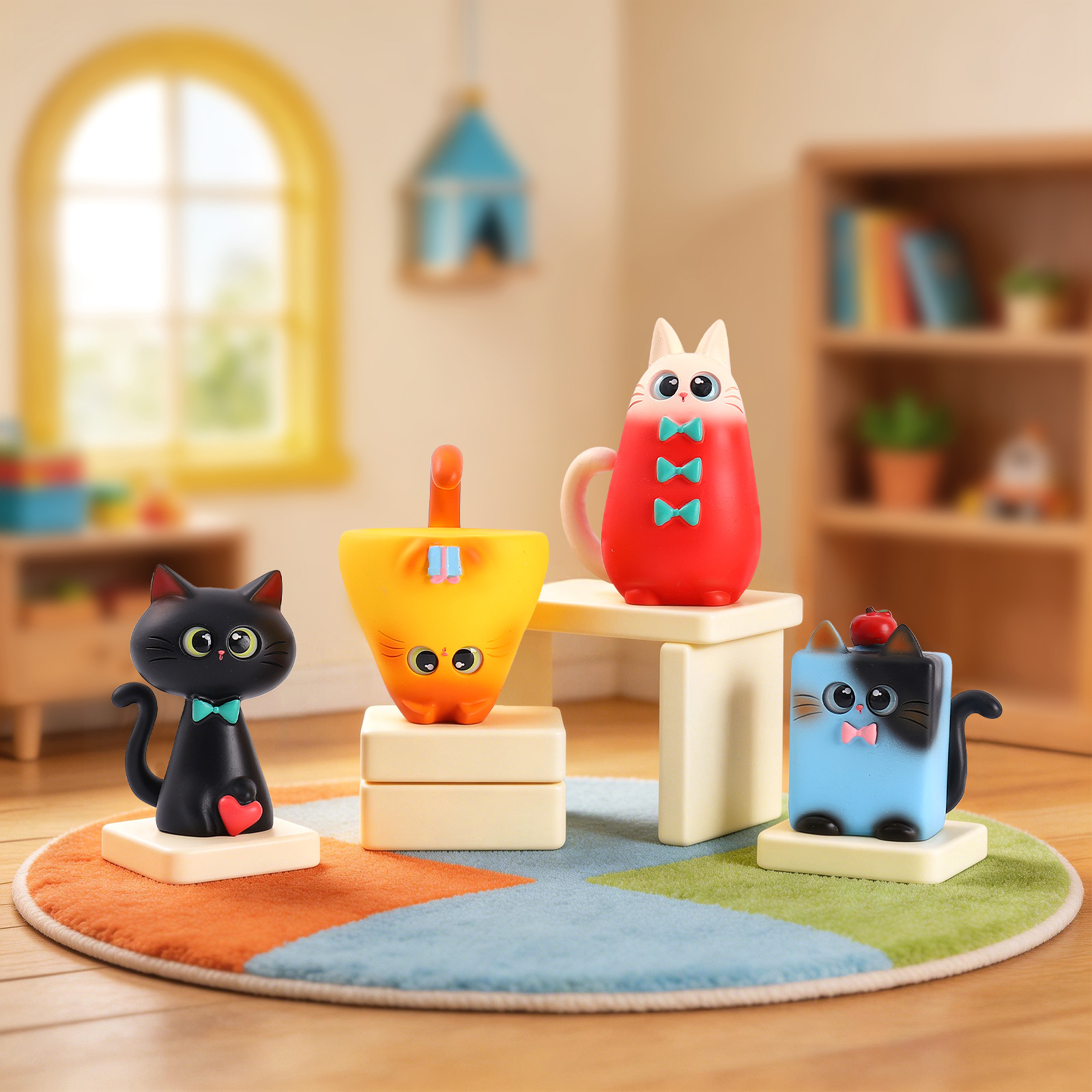 Blind Box Cat Figurine Resin C - Office Furniture Ideas 리뷰 및 가격