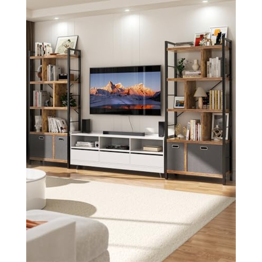 Bookshelf with Drawers - 5 Tie - Bookshelf 5 Tier 리뷰 및 가격