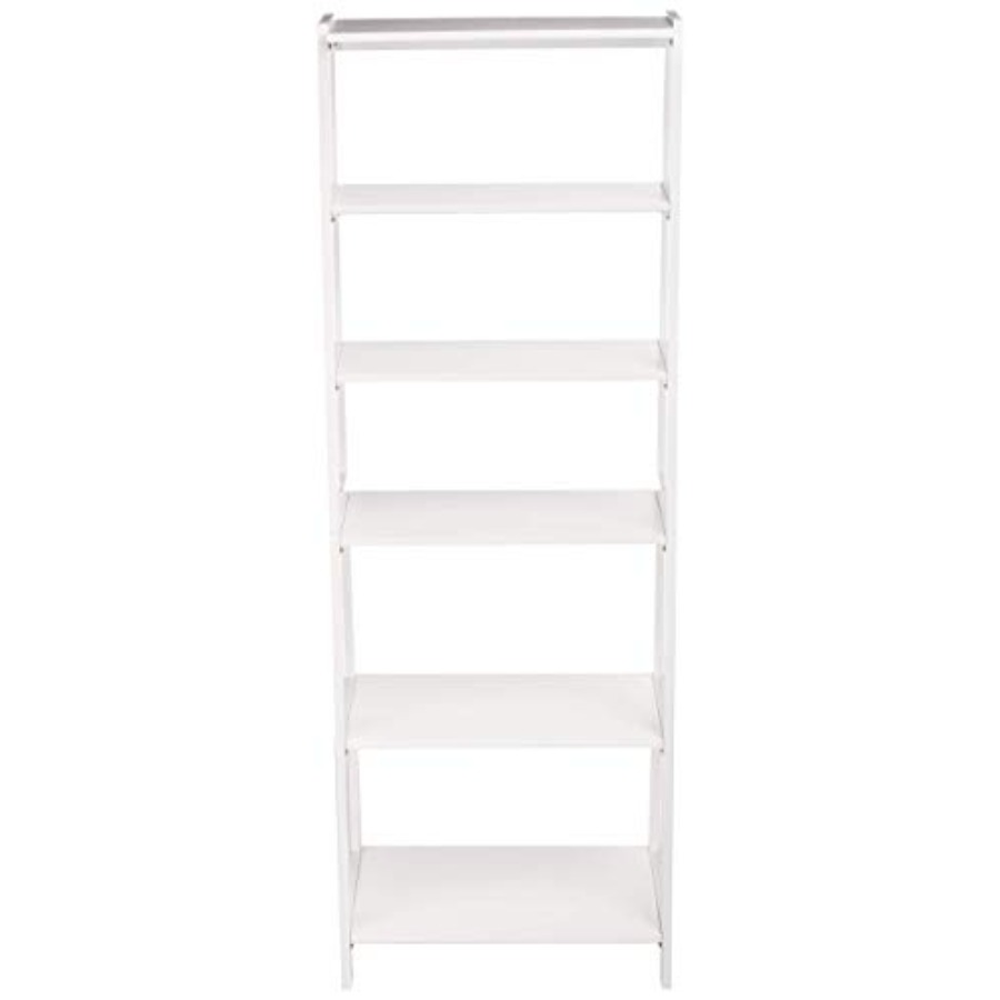 5-Tier Sturdy Rubberwood Ladde - Bookshelf 5 Tier 리뷰 및 가격