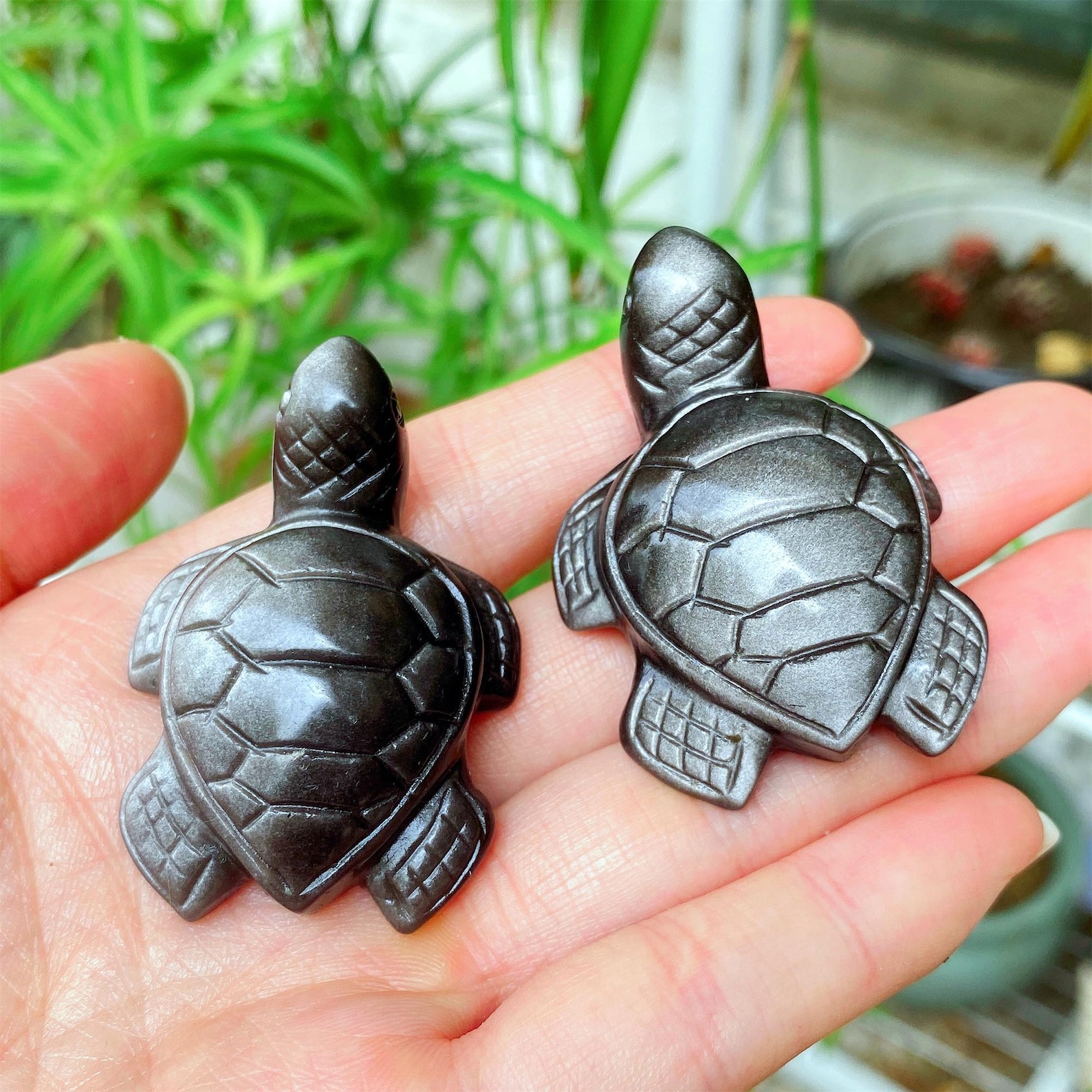 1pc Carved Silver Obsidian Sea - Office Furniture In China 리뷰 및 가격