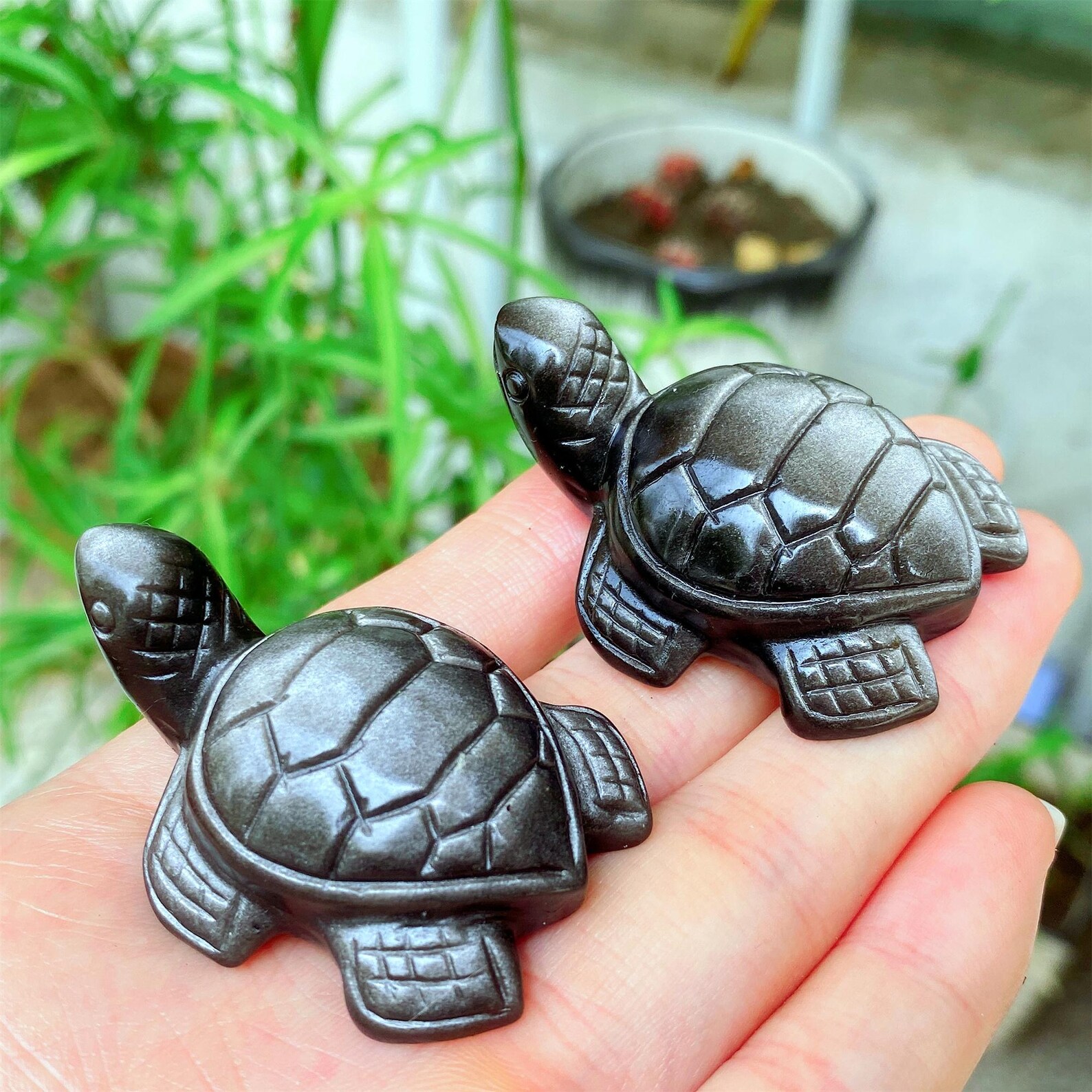 1pc Carved Silver Obsidian Sea - Office Furniture In China 리뷰 및 가격