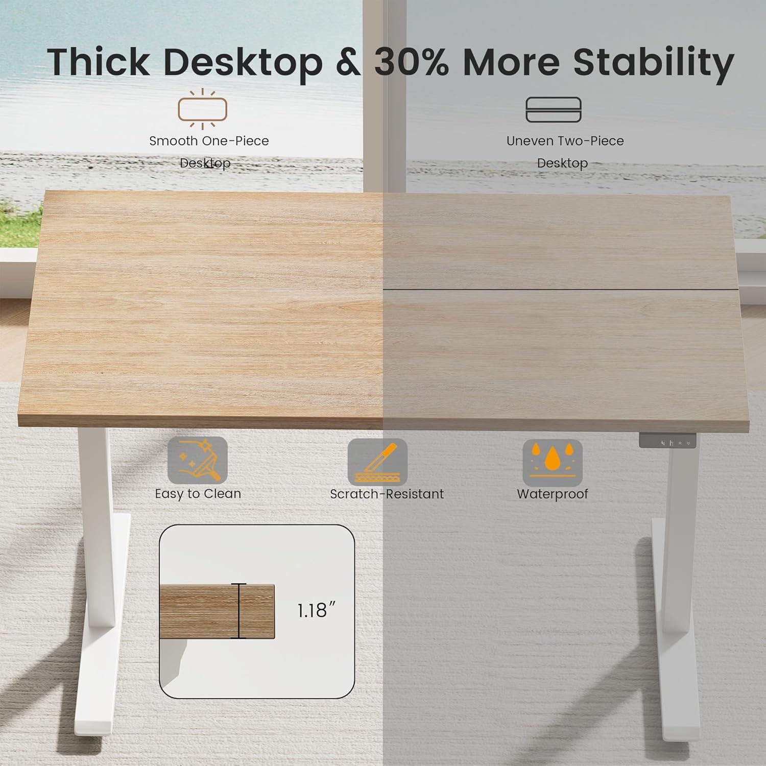 Electric Standing Desk with St - Credenza Office Storage 리뷰 및 가격
