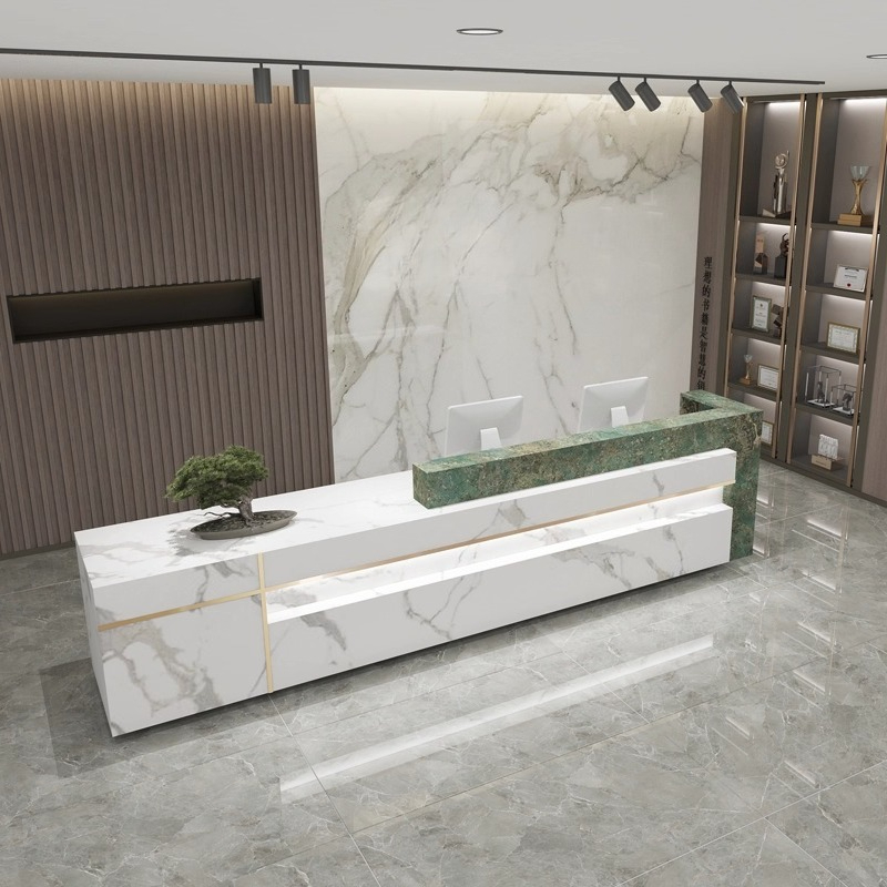 Nordic Luxury Marble Reception - Office Furniture High End 리뷰 및 가격