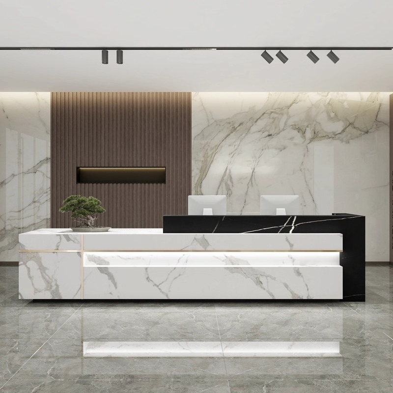 Nordic Luxury Marble Reception - Office Furniture High End 리뷰 및 가격