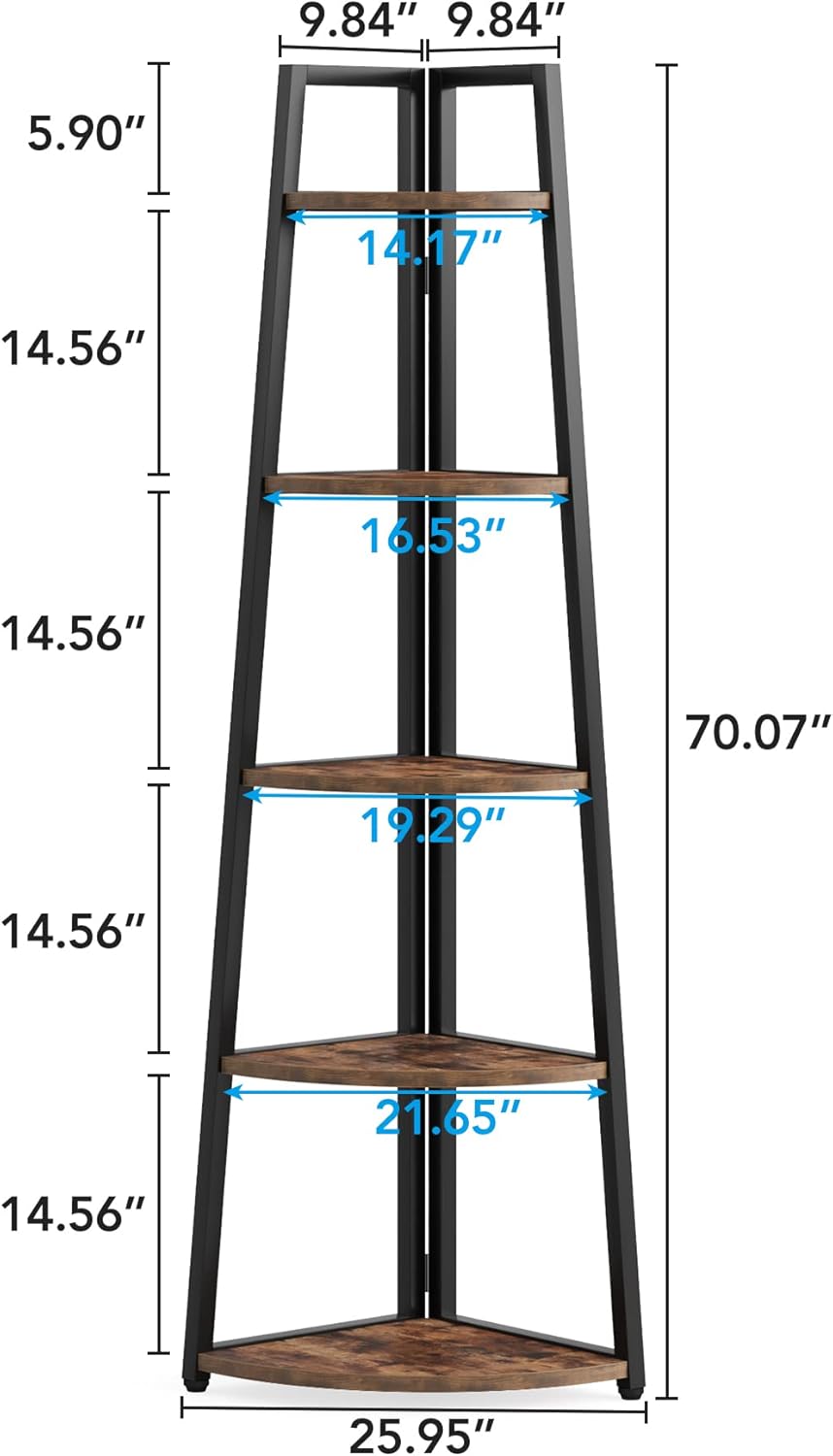 5-Tier Tall Corner Shelf for S - Bookshelf 5 Tier 리뷰 및 가격