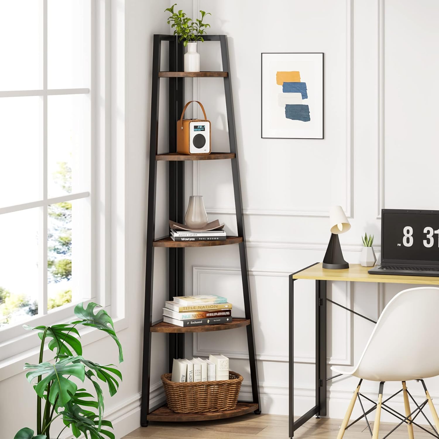 5-Tier Tall Corner Shelf for S - Bookshelf 5 Tier 리뷰 및 가격