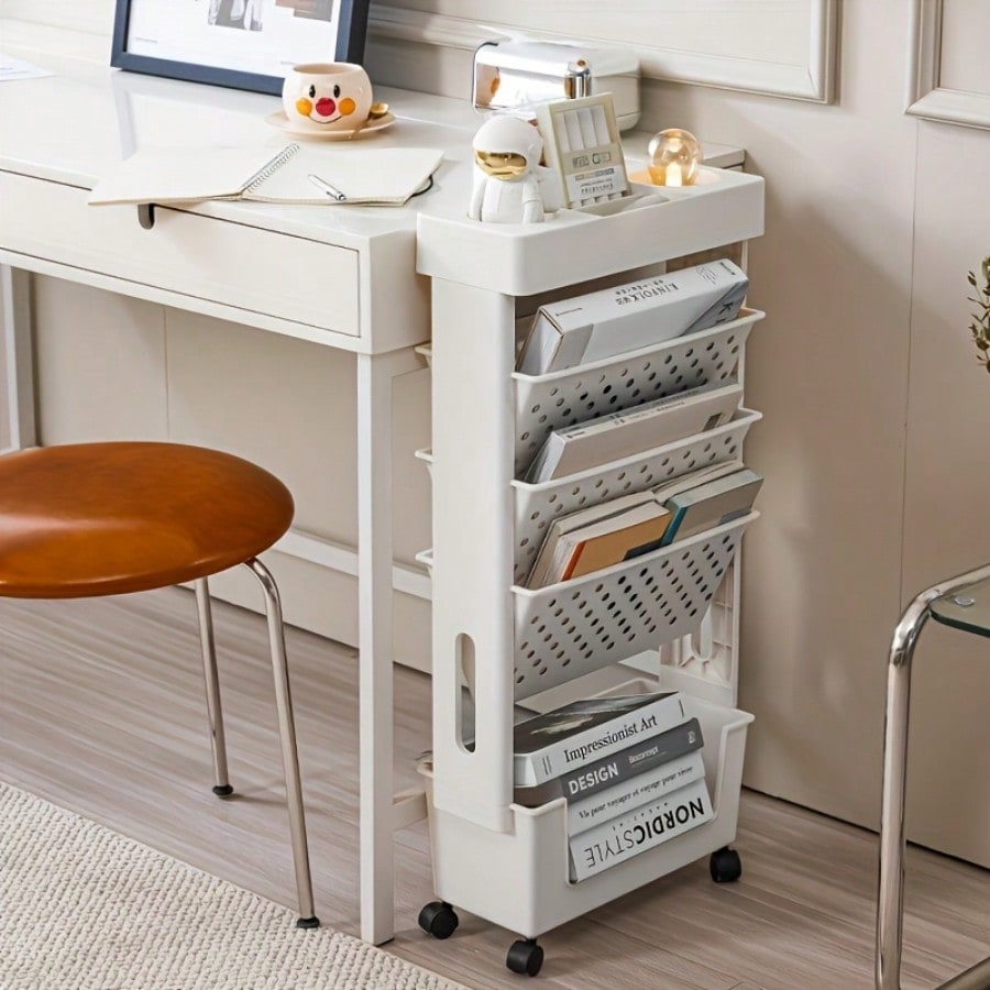 5-Tier Movable Bookshelf, Tabl - Bookshelf 5 Tier 리뷰 및 가격