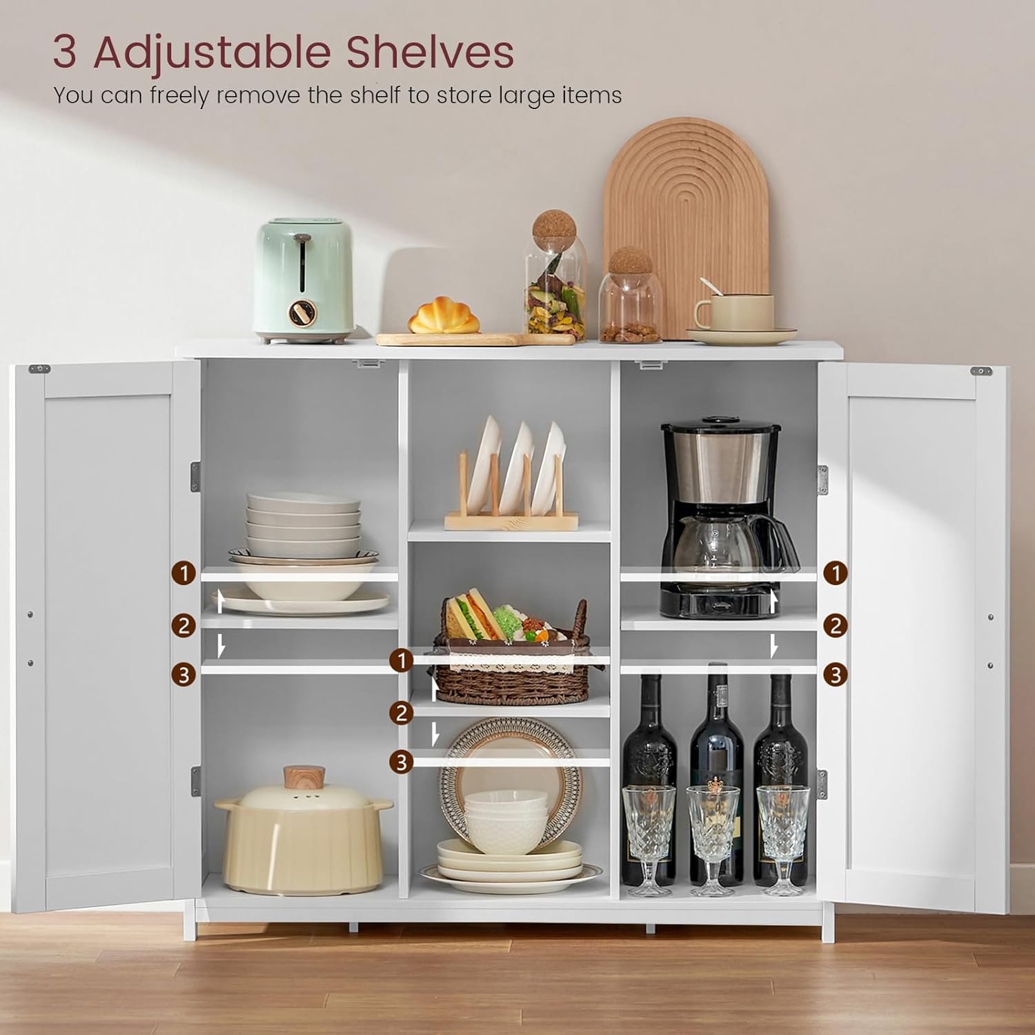Storage Cabinet with 2 Doors a - Credenza Office Storage 리뷰 및 가격