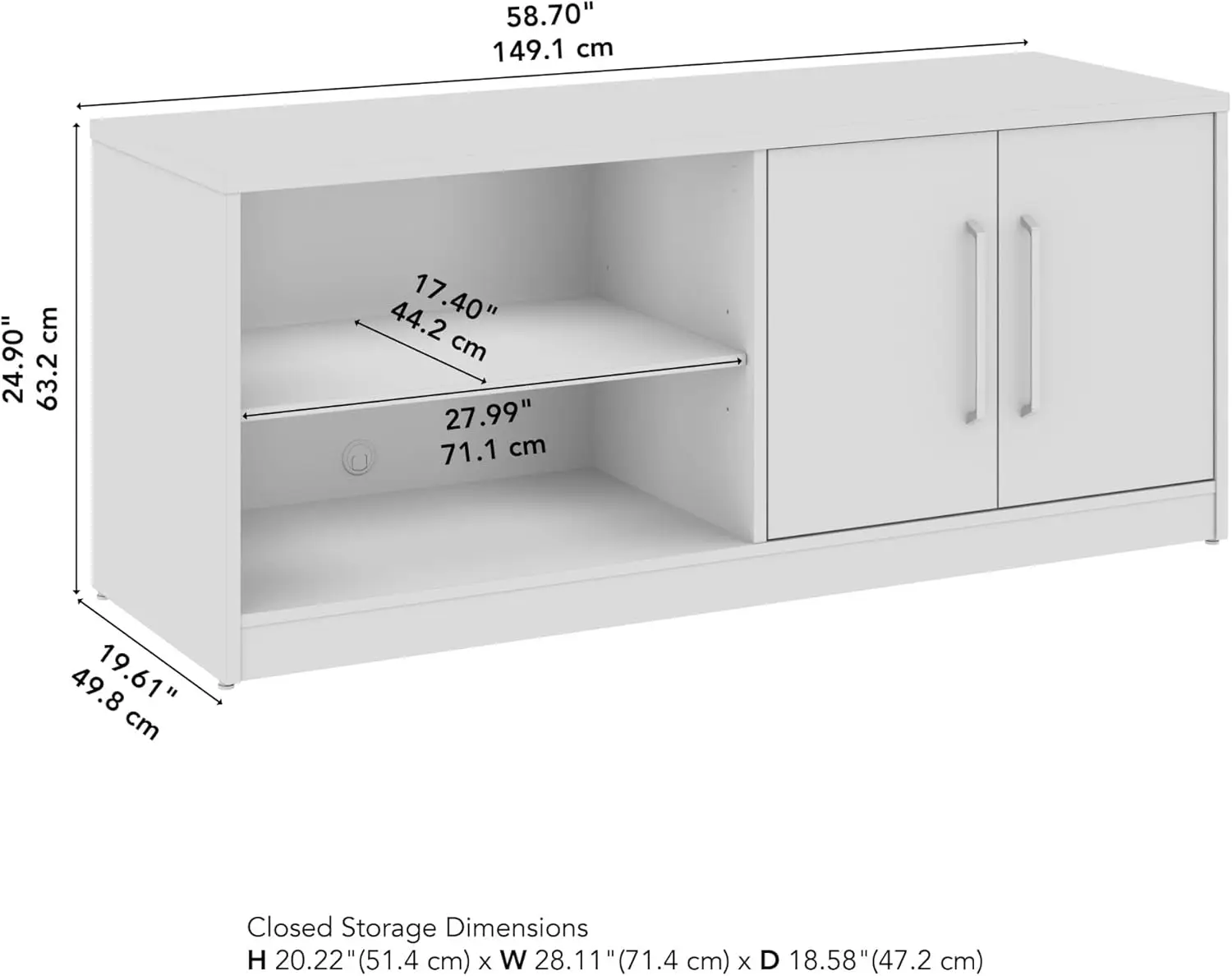 Low Storage Cabinet with Doors - Credenza Office Storage 리뷰 및 가격
