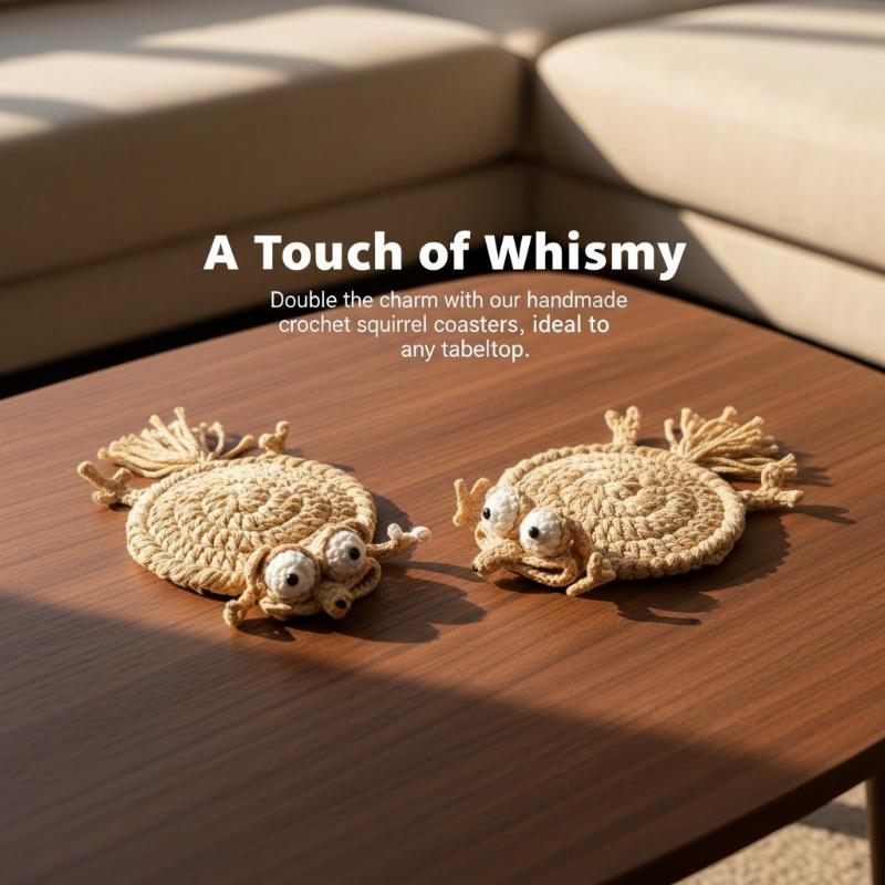 Handmade Crochet Squirrel Coas - Office Furniture Ideas 리뷰 및 가격