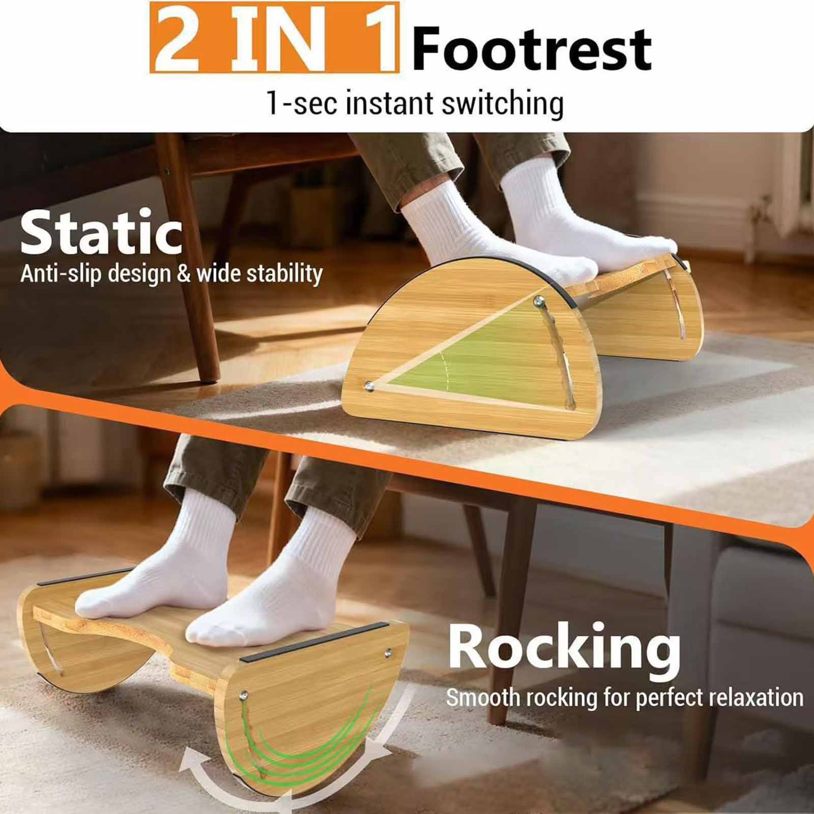 Adjustable Office Bamboo Footr - Office Furniture In China 리뷰 및 가격
