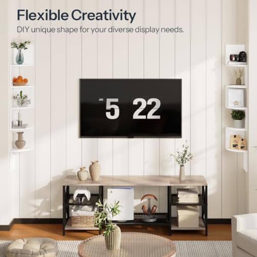 Corner Shelf Wall-Mounted, Set - Bookshelf 5 Tier 리뷰 및 가격